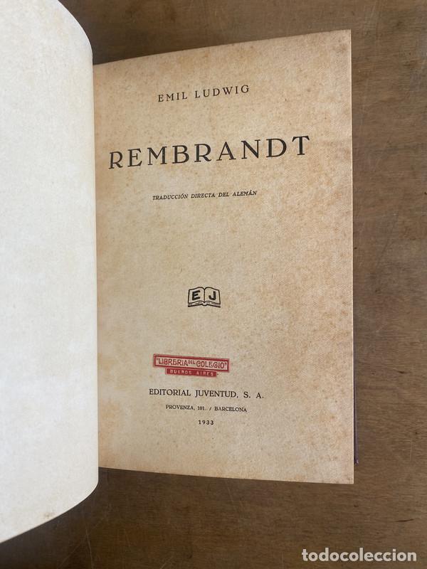 Libros de segunda mano: Rembrandt - Ludwig Emil - Foto 1