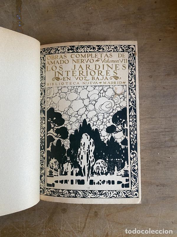 Libros de segunda mano: Los jardines interiores en voz baja - Nervo Amado - Foto 1