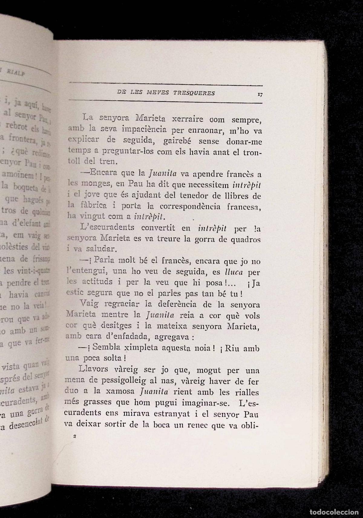 Libros de segunda mano: DE LES MEVES TRESQUERES. - BULART I RIALP, Alexandre. - Foto 3
