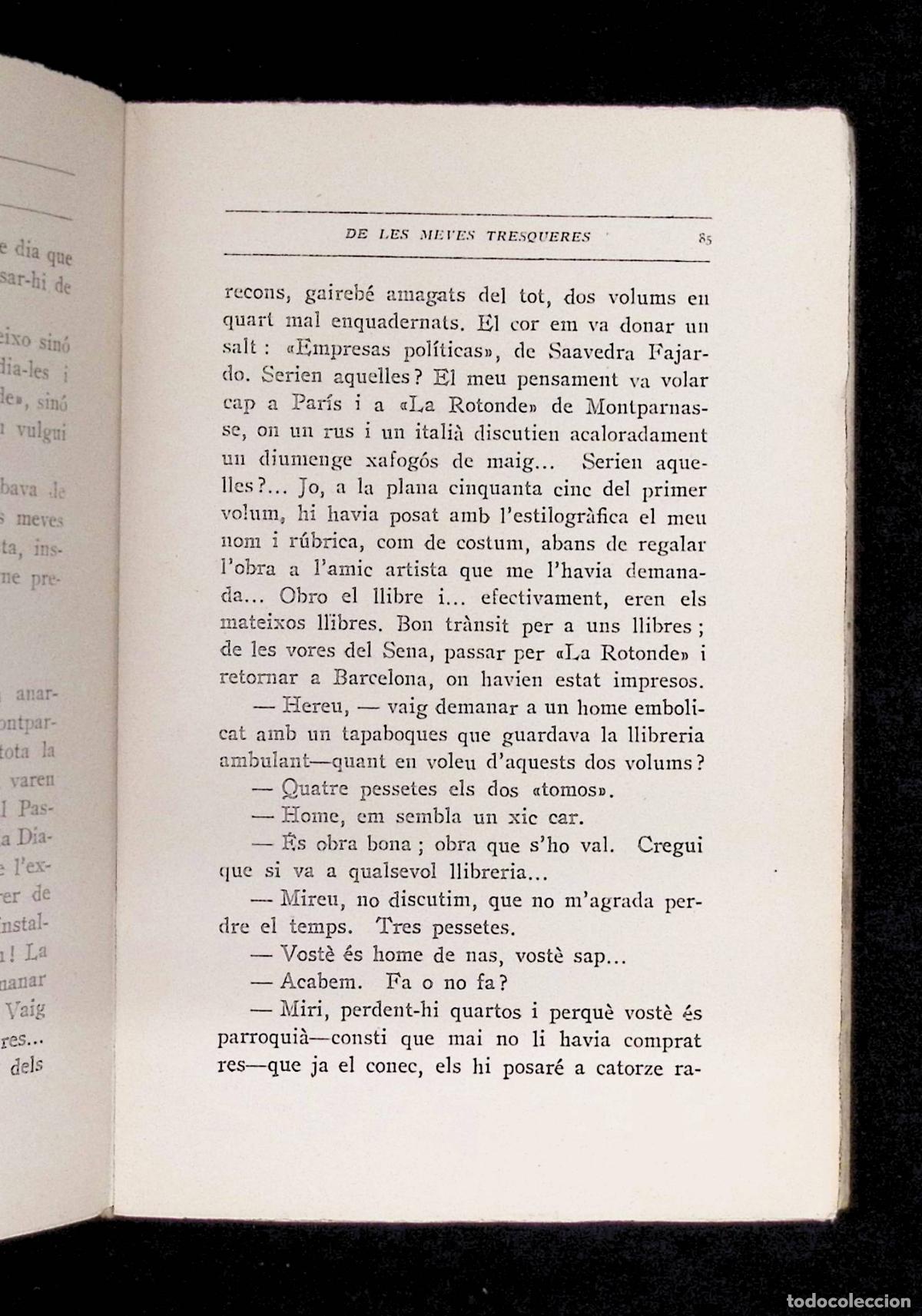 Libros de segunda mano: DE LES MEVES TRESQUERES. - BULART I RIALP, Alexandre. - Foto 4