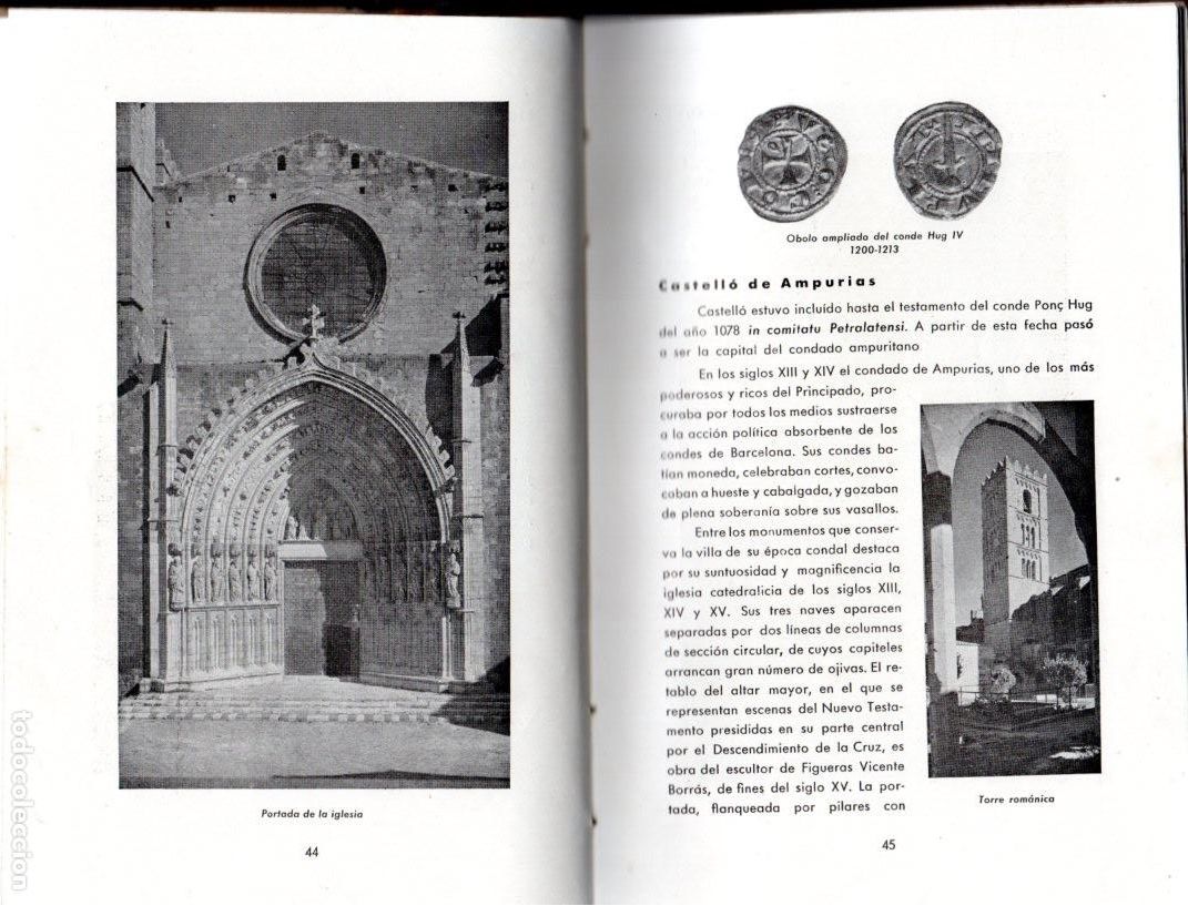 Libros de segunda mano: PERALADA CONDADO, VILLA , PALACIO **** MIGUEL GOLOBARDES VILA 1959 - Foto 5