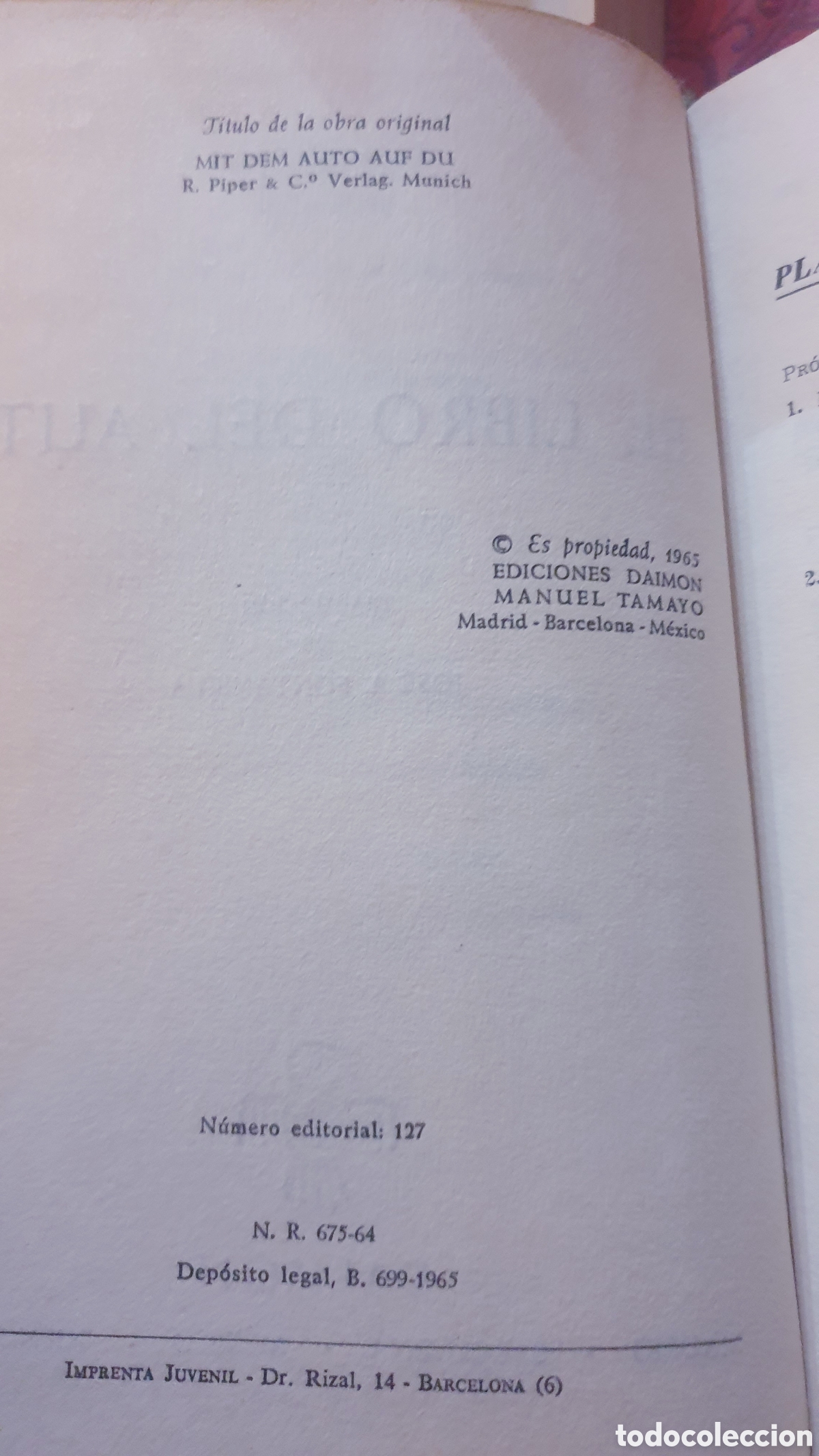 Libros de segunda mano: El libro del auto, editorial Daim&oacute;n a&ntilde;o 1965 - Foto 3