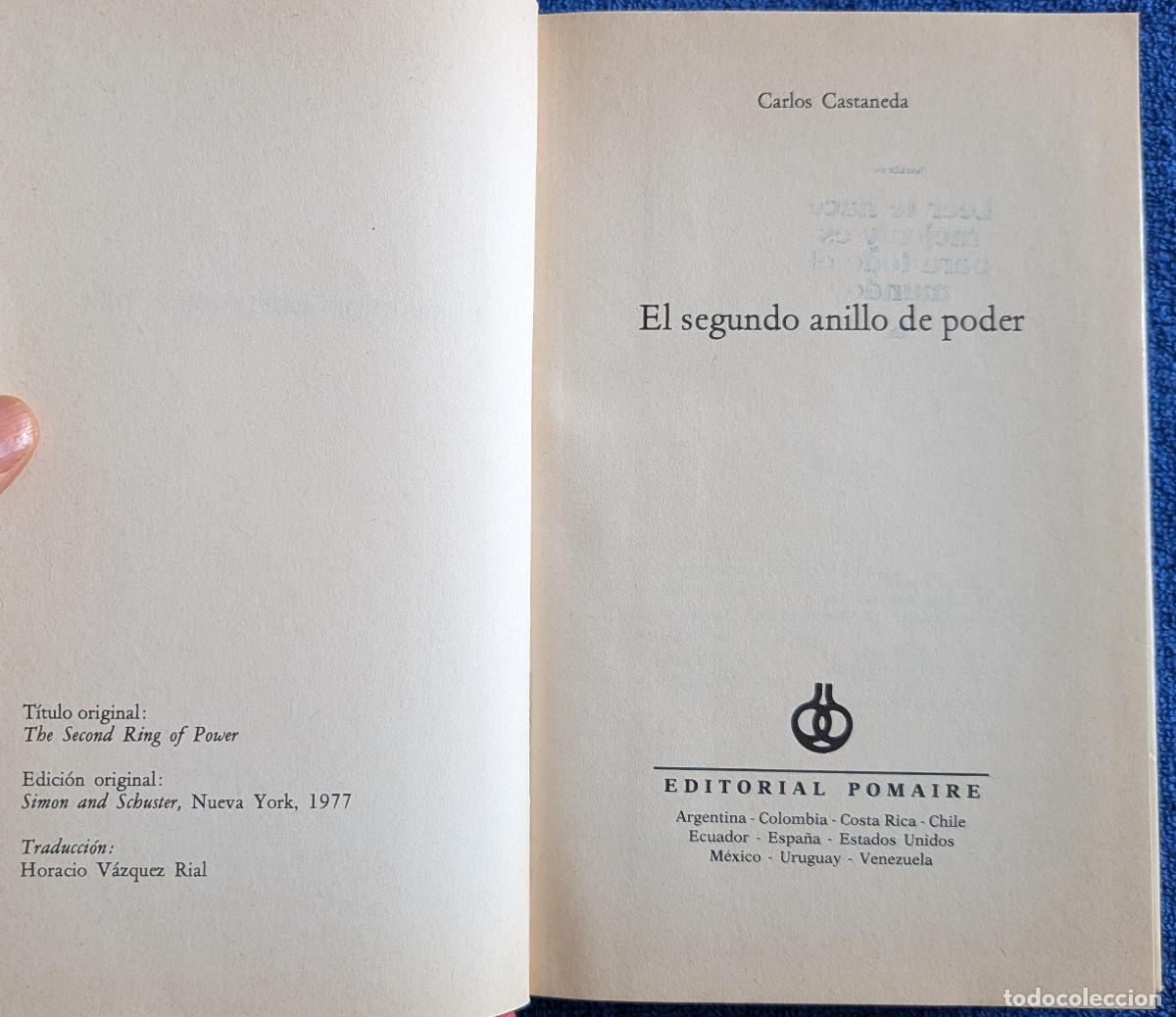 Libros de segunda mano: El segundo anillo de poder - Carlos Castaneda - Editorial Pomaire (1977) - Foto 3