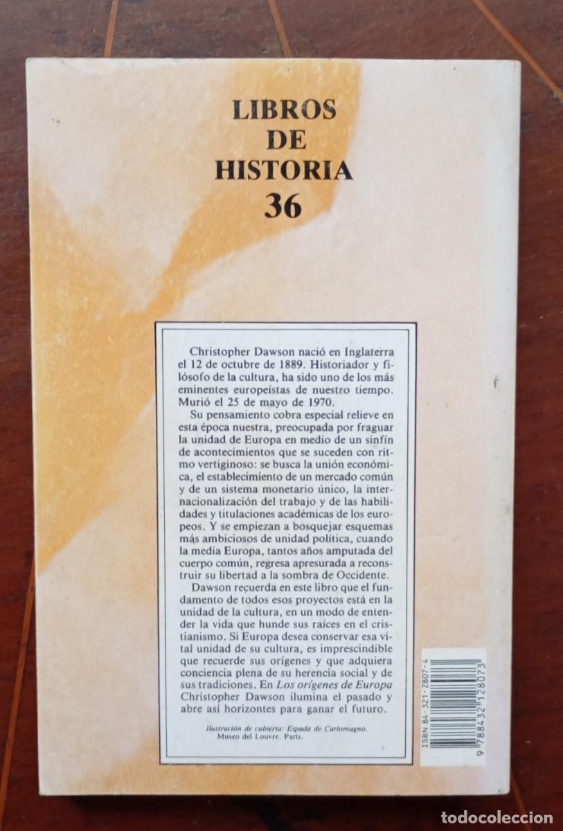 Libros de segunda mano: Christopher Dawson LOS ORIGENES DE EUROPA - Foto 4