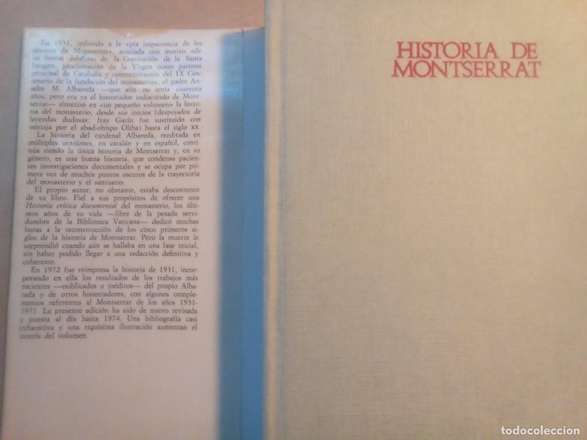 Libros de segunda mano: HISTORIA DE MONTSERRAT DE ANSELM M. ALBAREDA - Foto 6