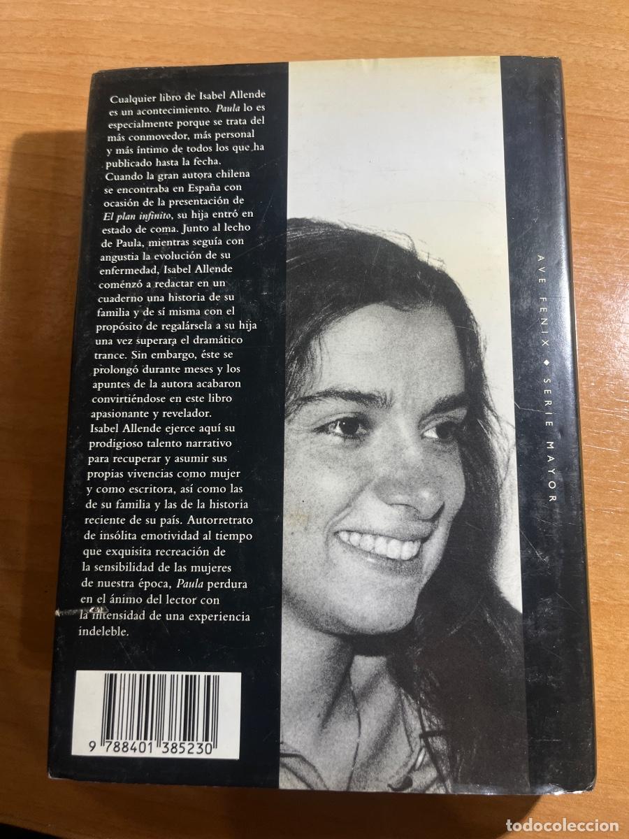 Libros de segunda mano: Libro Paula | Isabel Allende | 1994 - Foto 2