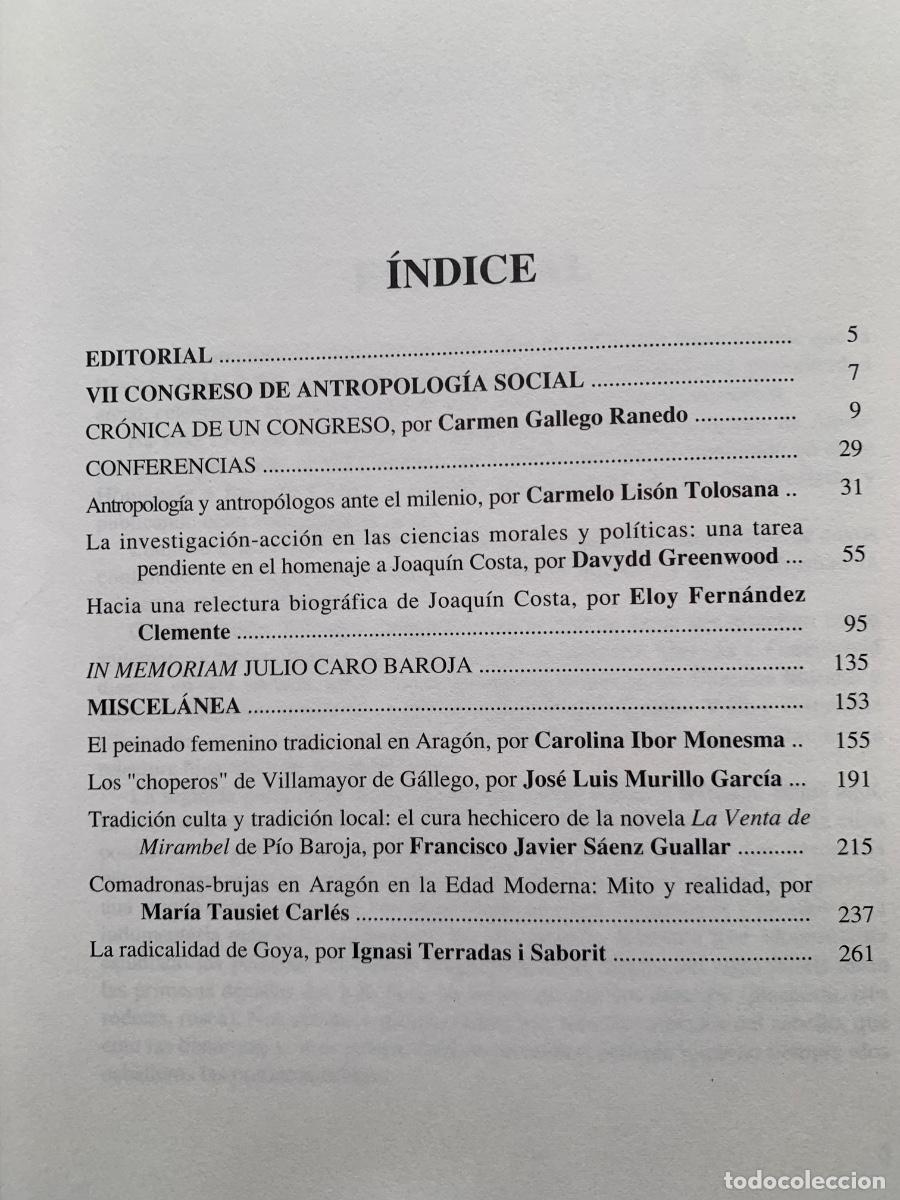 Libros de segunda mano: Temas de Antropolog&iacute;a aragonesa (Bols 47) - Foto 3
