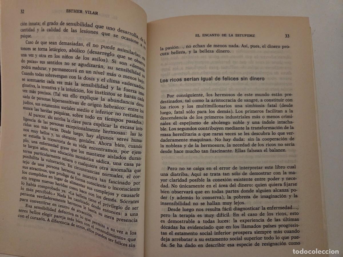 Libros de segunda mano: El encanto de la estupidez. Esther Vilar - Foto 5