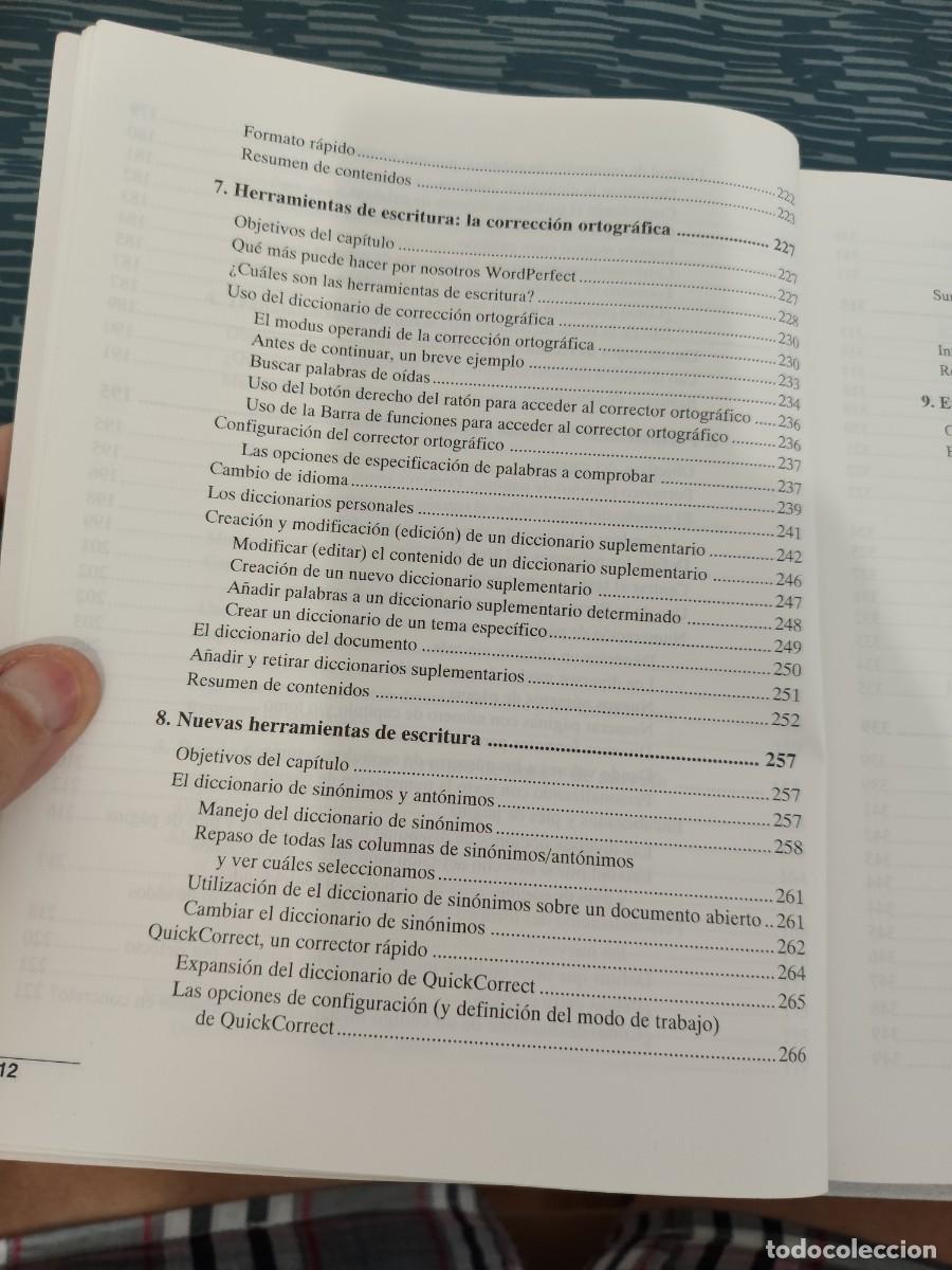 Libros de segunda mano: MANUAL FUNDAMENTAL,WORDPERFECT 6.0a PARA WINDOWS,LEER. - Foto 8
