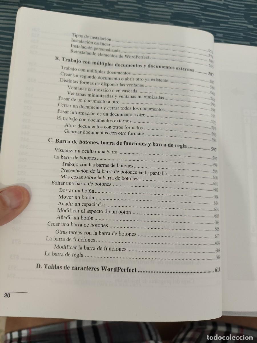 Libros de segunda mano: MANUAL FUNDAMENTAL,WORDPERFECT 6.0a PARA WINDOWS,LEER. - Foto 16