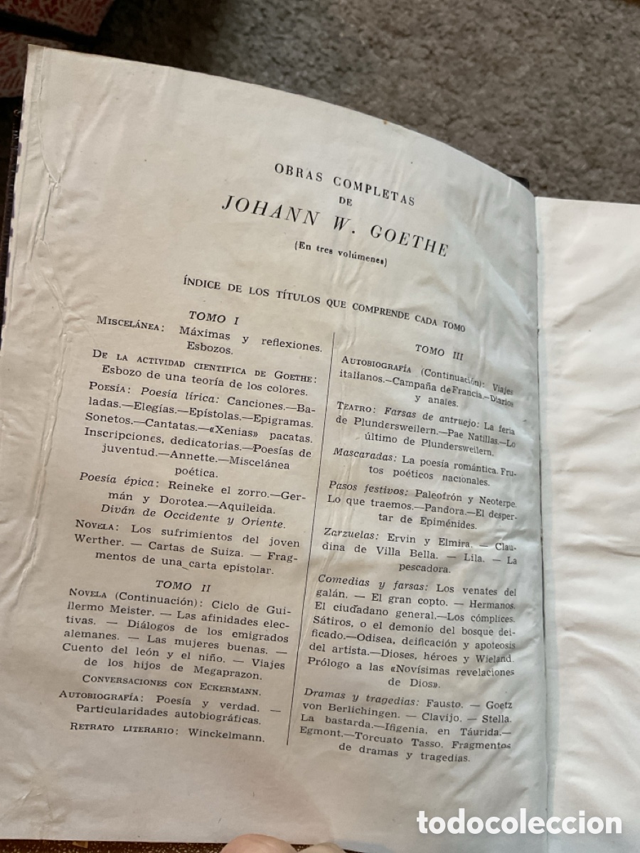 Libros de segunda mano: Obras completas Goethe / Aguilar 1950-58 - Foto 6