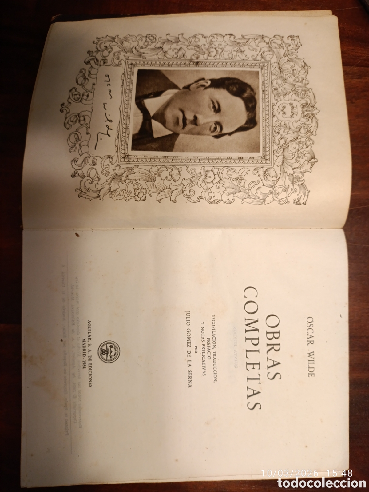 Libros de segunda mano: &Oacute;scar Wilde. Obras completas 1954 - Foto 5