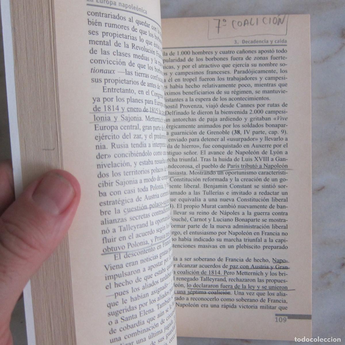 Libros de segunda mano: LA EUROPA NAPOLE&Oacute;NICA - D. G. WRIGHT (ALIANZA) HISTORIA - Foto 4