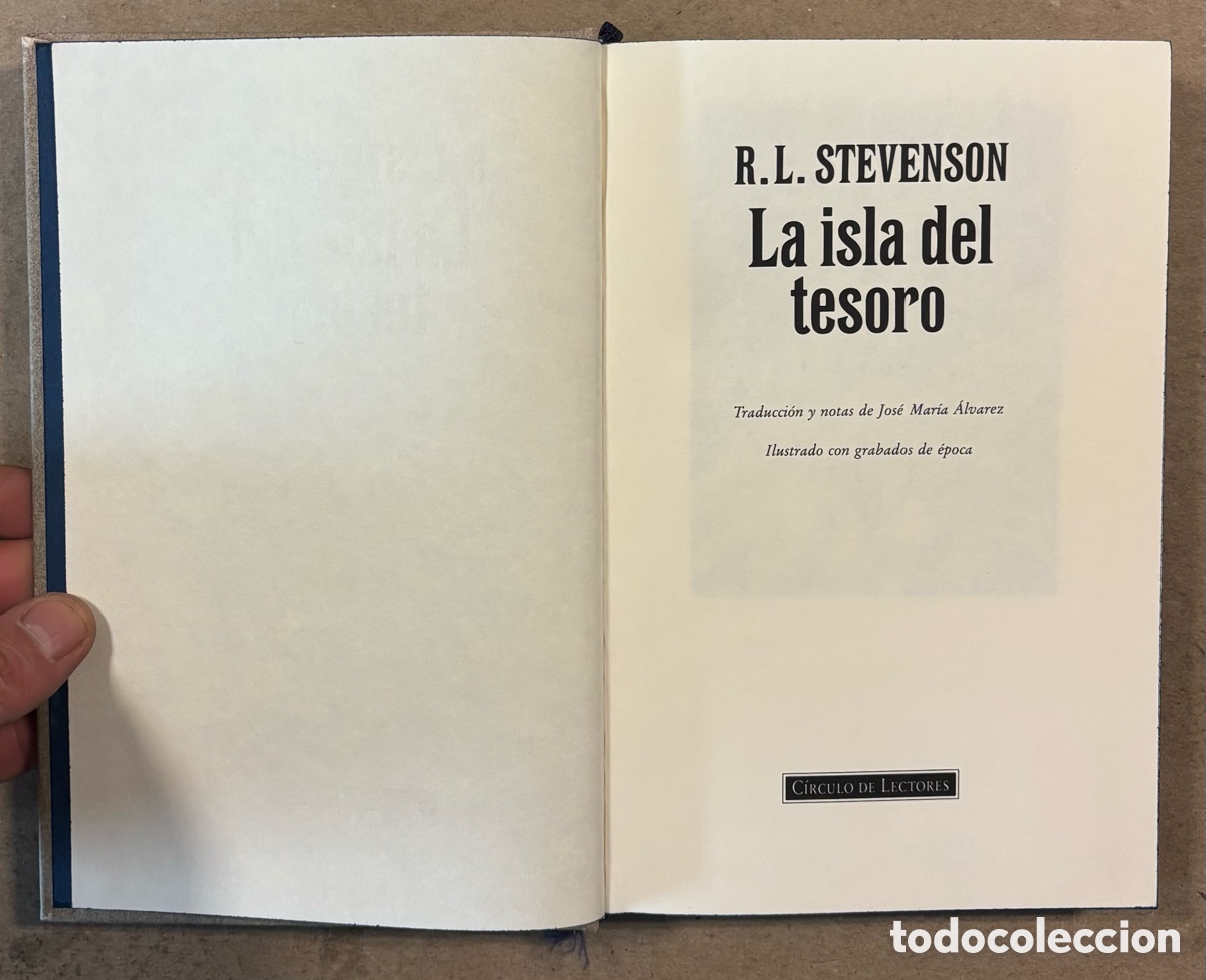 Libros de segunda mano: LA ISLA DEL TESORO. ROBERT LOUIS STEVENSON. C&Iacute;RCULO DE LECTORES 1994. - Foto 2