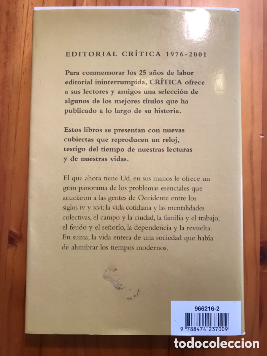 Libros de segunda mano: La sociedad medieval / Fossier / Critica - Foto 3