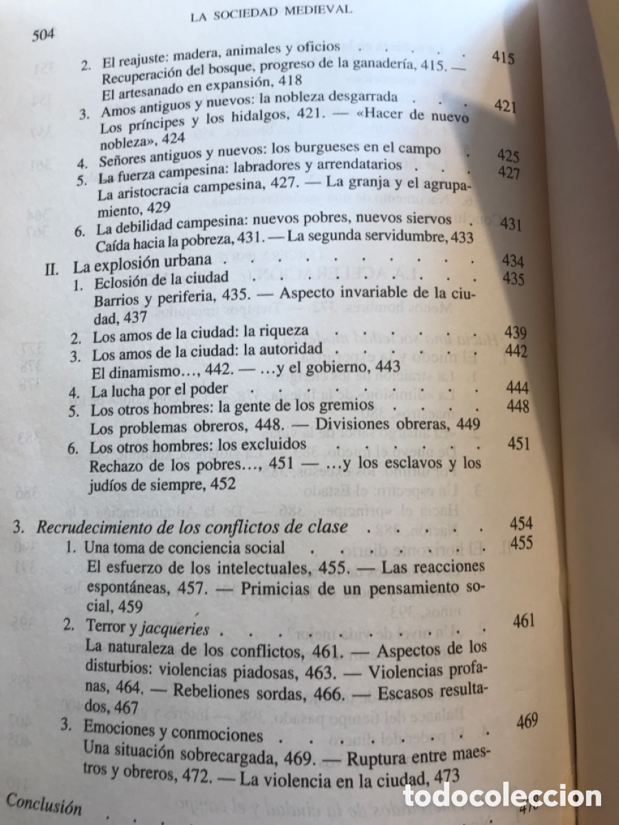 Libros de segunda mano: La sociedad medieval / Fossier / Critica - Foto 10
