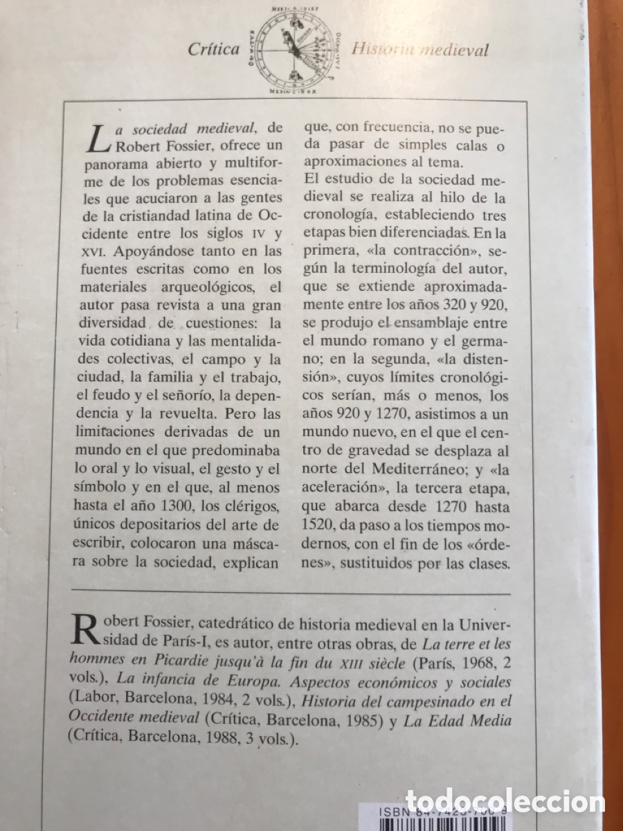 Libros de segunda mano: La sociedad medieval / Fossier / Critica - Foto 12