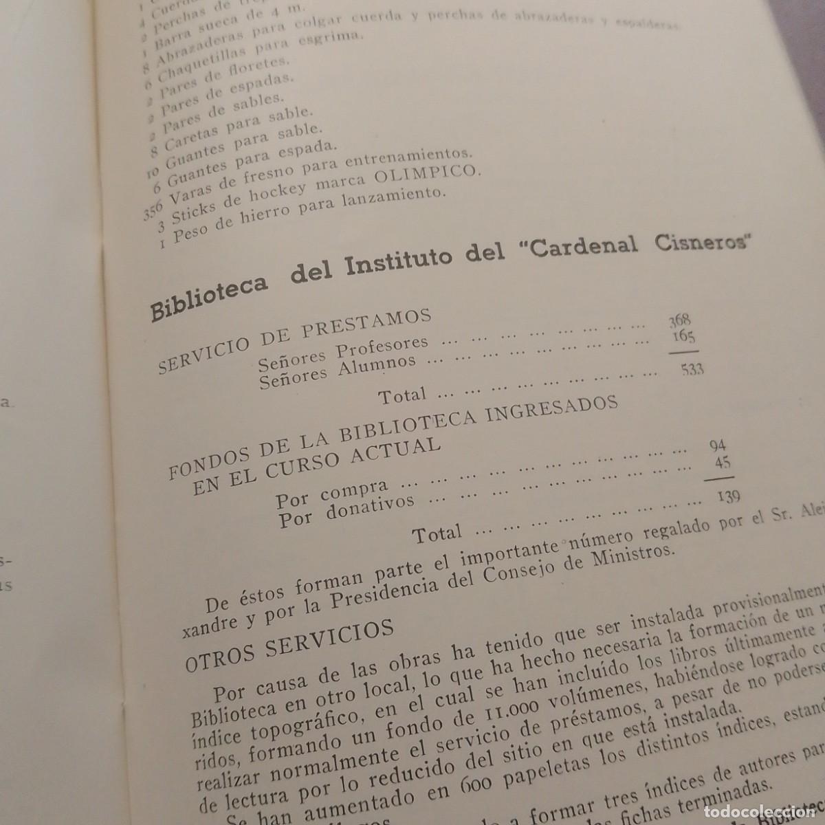 Libros de segunda mano: 2 cuadernos Instituto Cardenal Cisneros 1947/48 /49 - Foto 4
