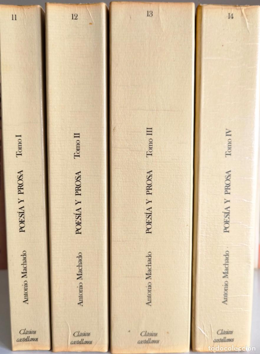 Libros de segunda mano: Antonio Machado - Poes&iacute;a y Prosa: Obra Completa - 4 Tomos - Foto 2