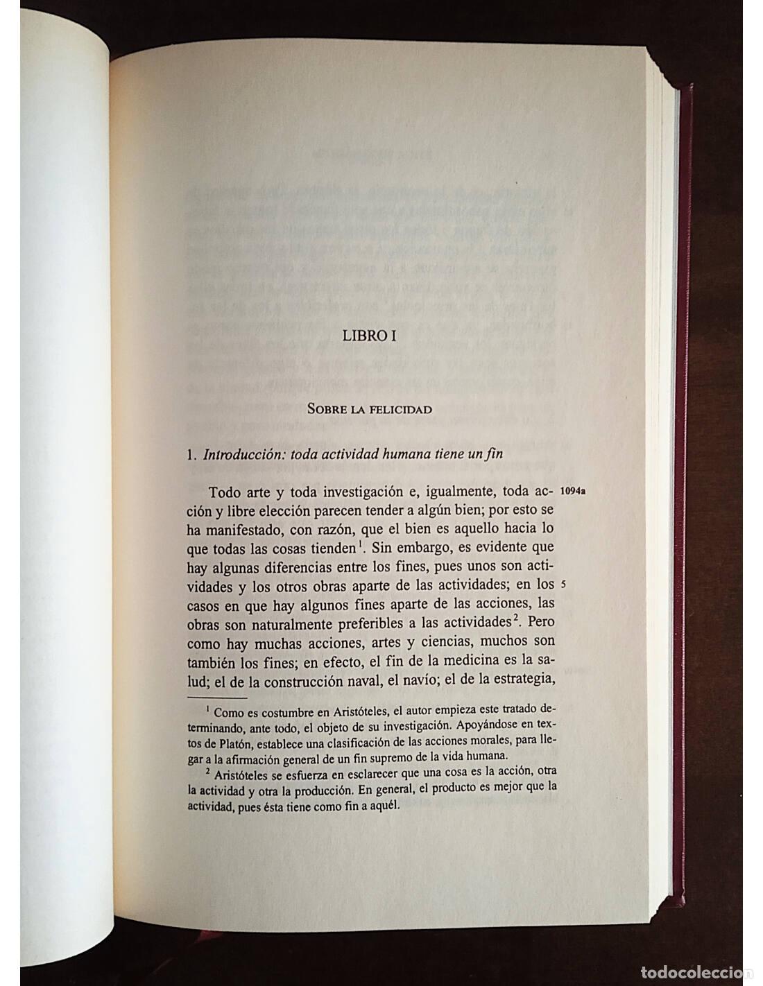 Libros de segunda mano: &Eacute;TICA NICOM&Aacute;QUEA. ARIST&Oacute;TELES. Editorial Gredos. 2000. - Foto 3