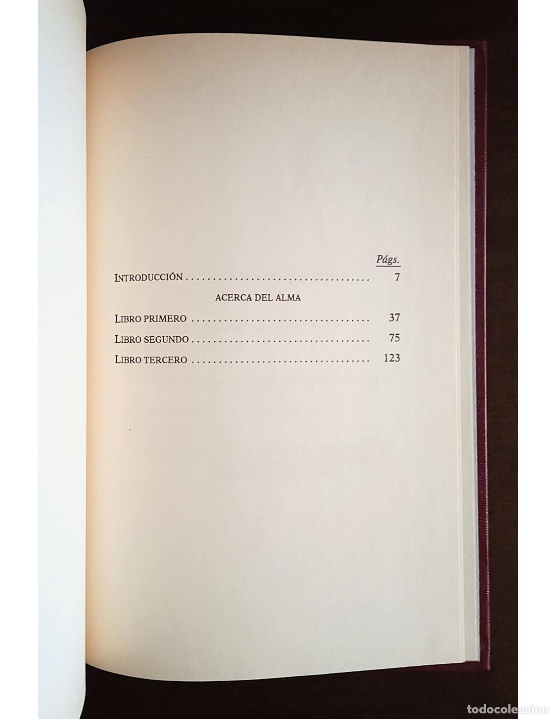Libros de segunda mano: ACERCA DEL ALMA. ARIST&Oacute;TELES. Editorial Gredos. 2000. - Foto 4