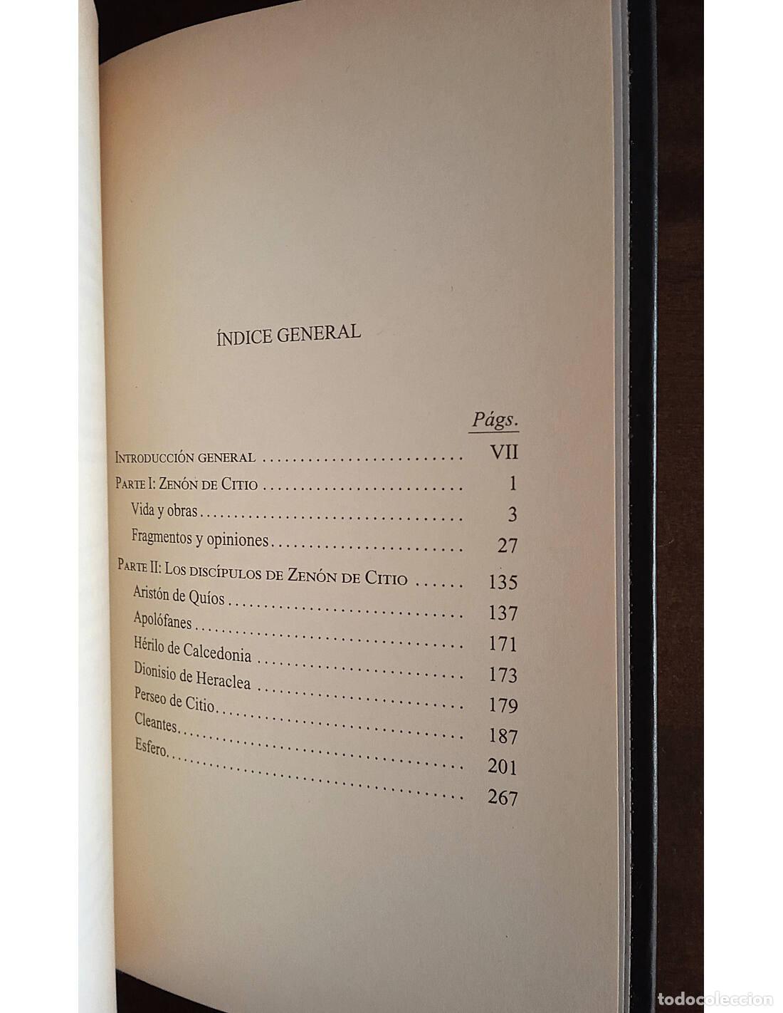 Libros de segunda mano: FRAGMENTOS. LOS ESTOICOS ANTIGUOS. Editorial Gredos. 2002. - Foto 4