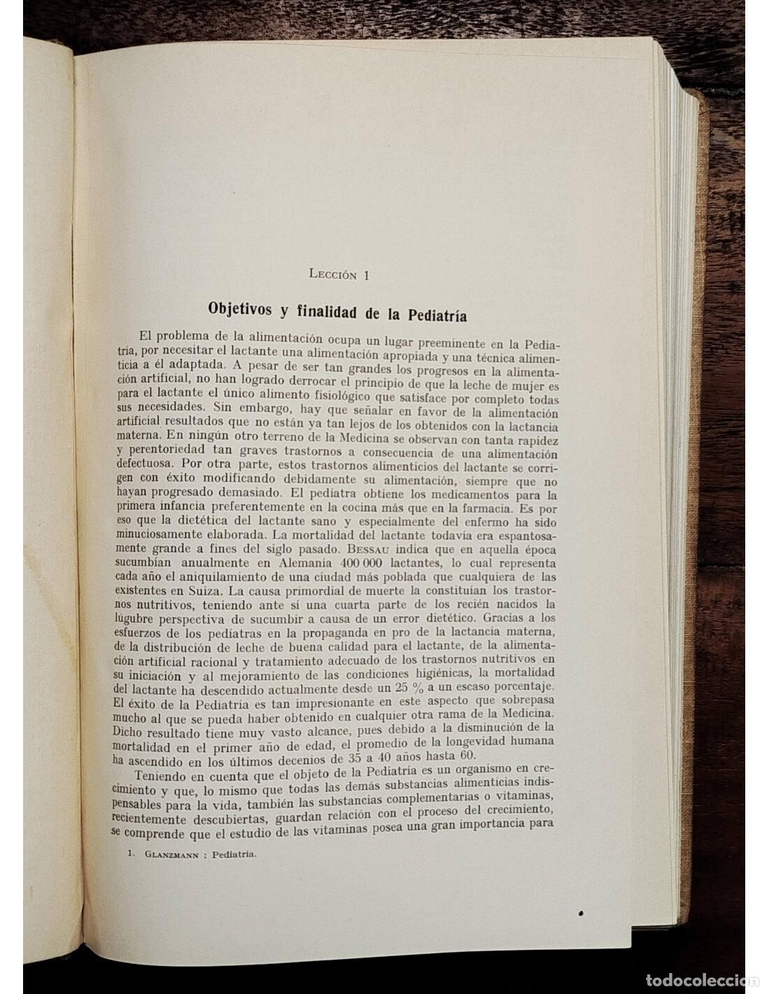 Libros de segunda mano: LECCIONES DE PEDIATR&Iacute;A. GLANZMANN, E.. Editorial Labor. 1942. - Foto 3