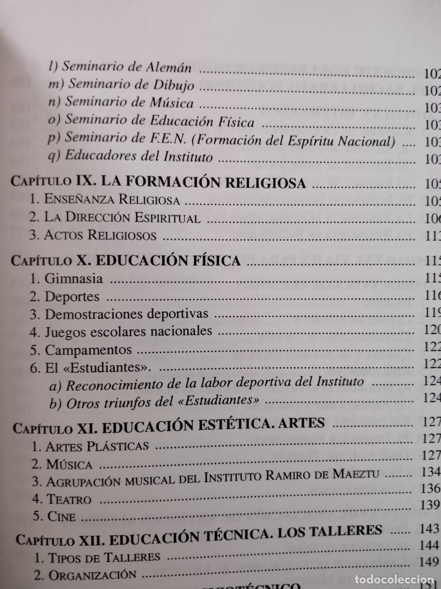 Libros de segunda mano: Historia del Instituto Ramiro de Maeztu de Madrid. - Foto 5