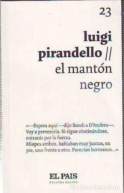 Libros de segunda mano: El mant&oacute;n negro - Luigi Pirandello - Foto 1