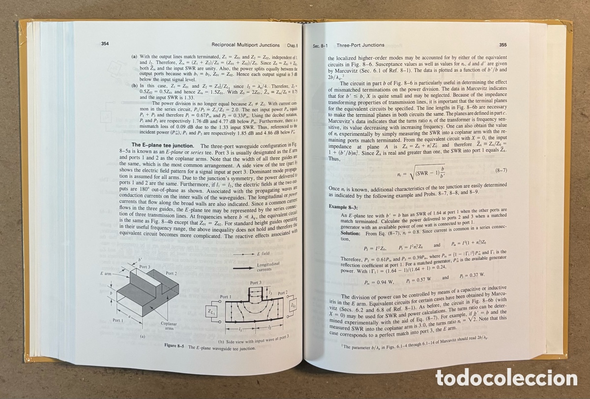 Libros de segunda mano: MICROWAVE ENGINEERING, PASSIVE CIRCUITS. PETER A. RIZZI. PRENTICE HALL 1988. - Foto 6