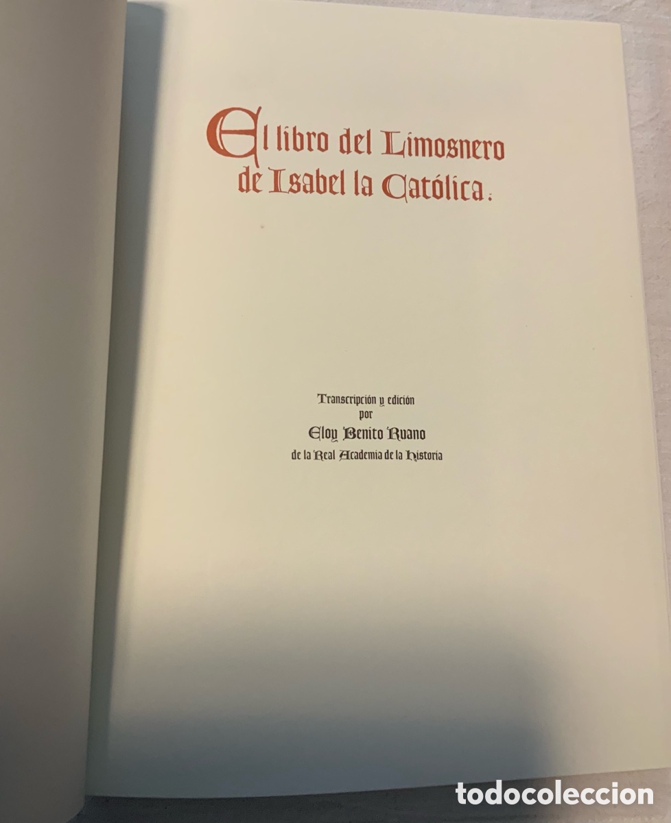 Libros de segunda mano: El libro del Limosnero de Isabel la Cat&oacute;lica.E. Benito Ruano - Foto 6