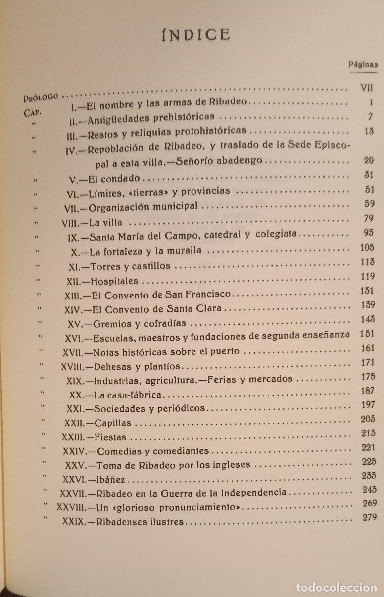 Libros de segunda mano: F. Lanza Alvarez - Ribadeo Antiguo - Foto 2