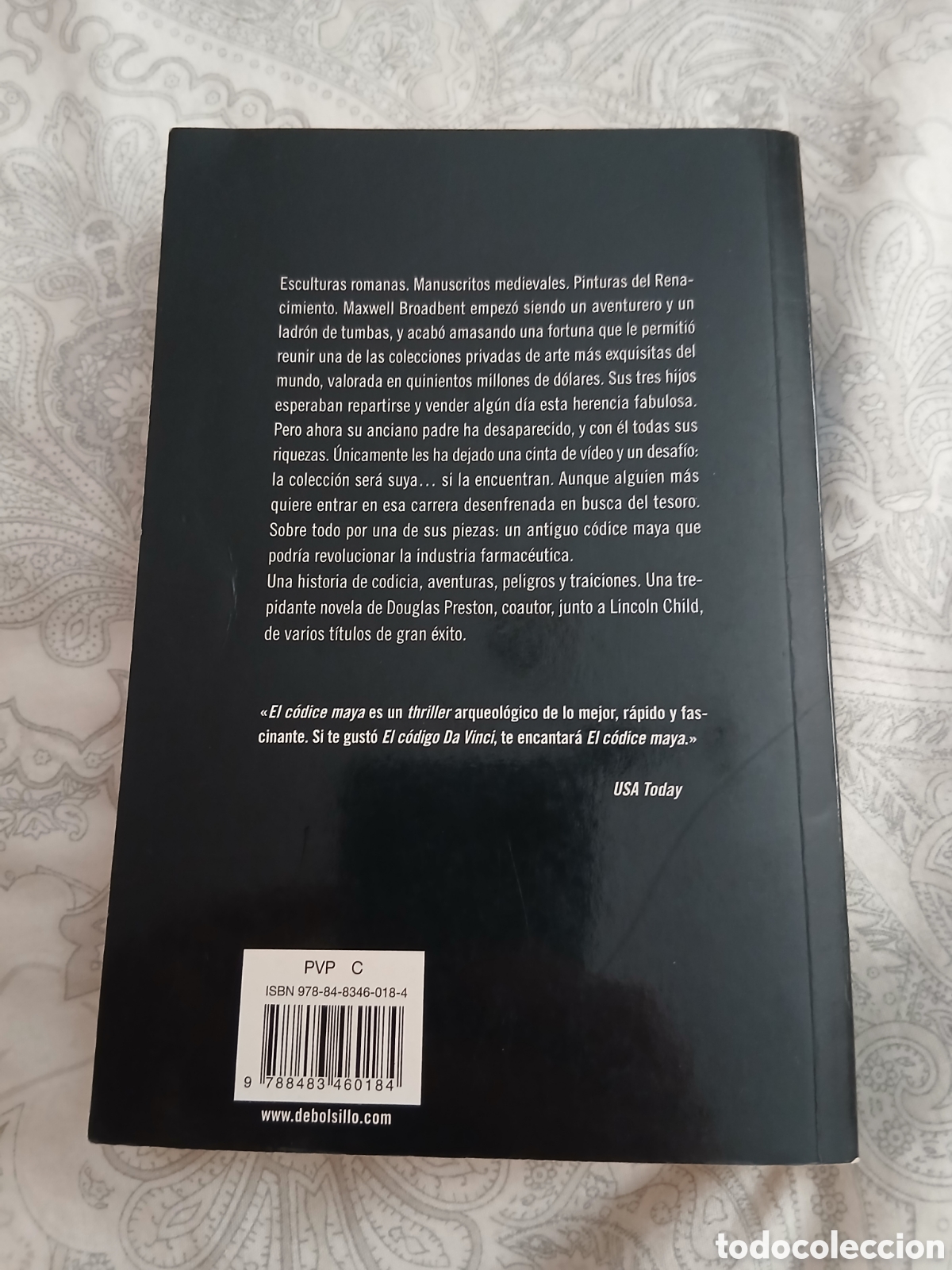 Libros de segunda mano: Libro El C&oacute;dice Maya -Douglas Preston- Ed. DeBolsillo - Foto 3