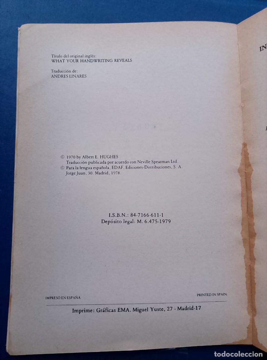 Libros de segunda mano: lo que revela su escritura albert e. hughes - Foto 3