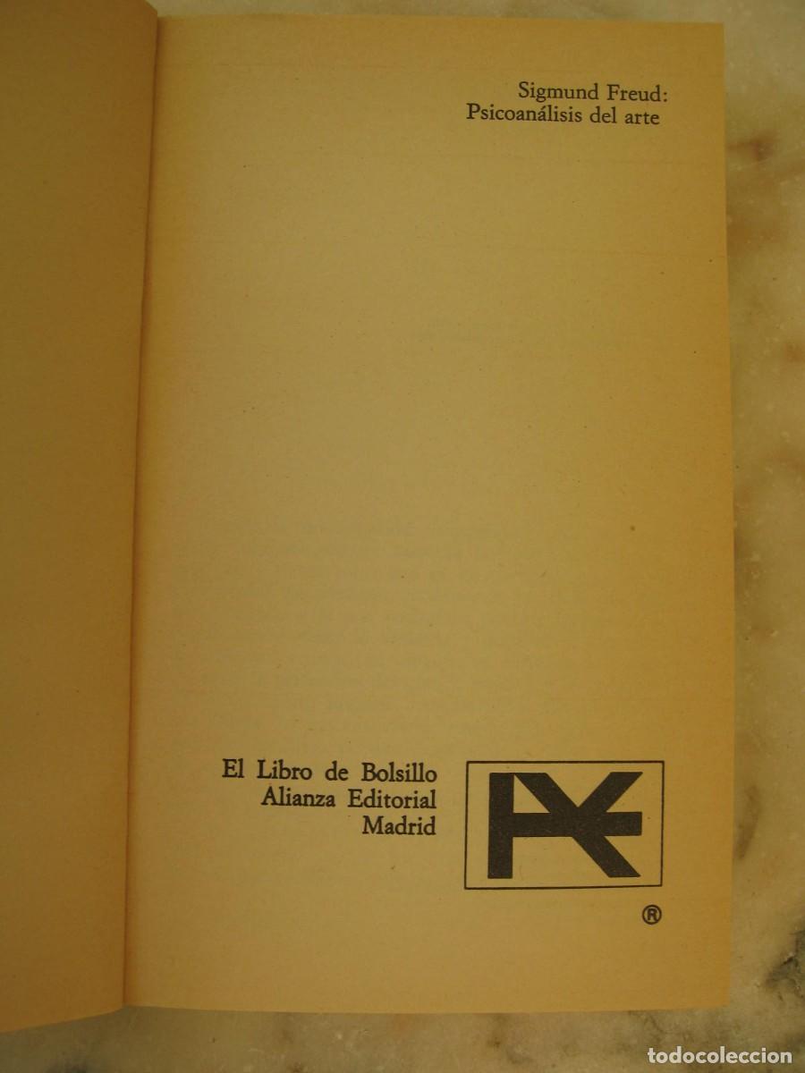 Libros de segunda mano: SIGMUND FREUD Psicoanalisis del Arte 1978 - Foto 3