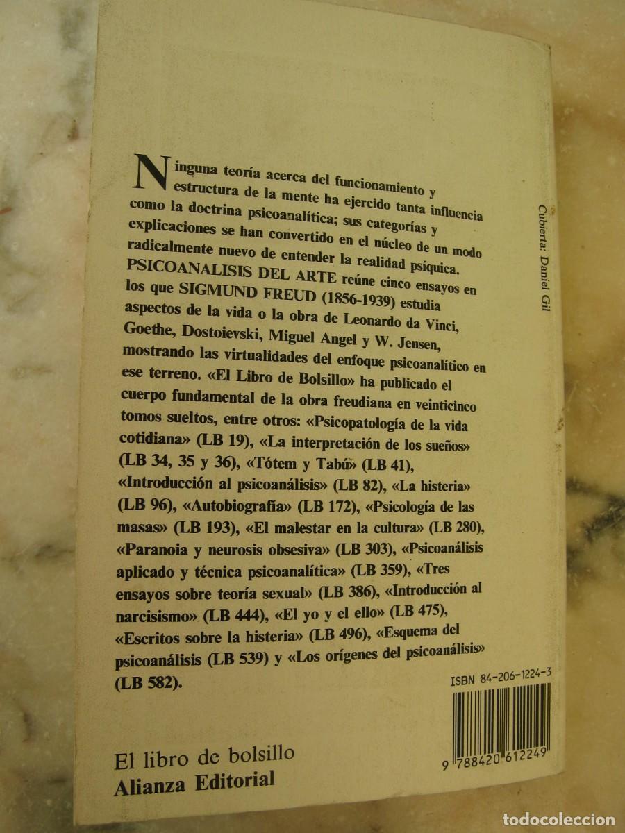 Libros de segunda mano: SIGMUND FREUD Psicoanalisis del Arte 1978 - Foto 8