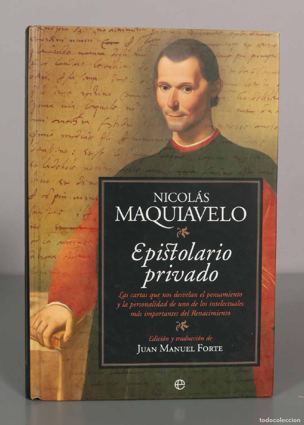 Libros de segunda mano: NICOL&Aacute;S MAQUIAVELO. Epistolario privado. - Foto 1