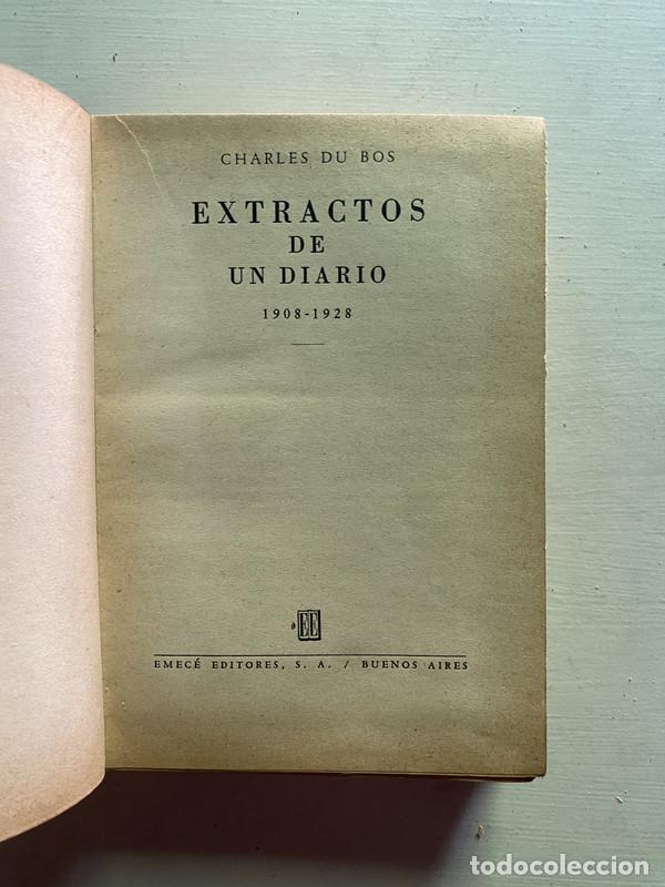 Second hand books: Extractos de un diario - Du Bos Charles