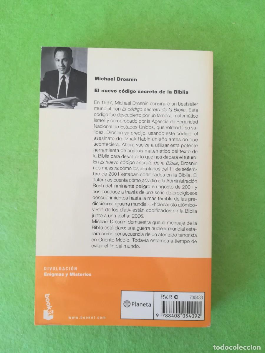 Libros de segunda mano: El nuevo codigo secreto de la biblia Michael Drosnin Planeta 2004 - Foto 2