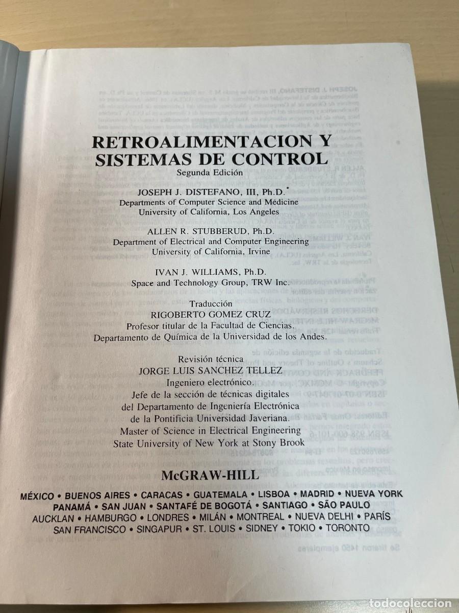 Libros de segunda mano: Retroalimentaci&oacute;n y sistemas de control - Foto 3