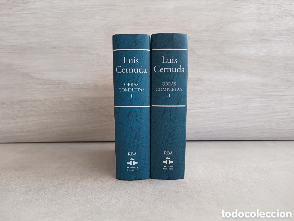 Libros de segunda mano: OBRAS COMPLETAS DE LUIS CERNUDA. VOL&Uacute;MENES I Y II. EDICI&Oacute;N DE RBA Y INSTITUTO CERVANTES.