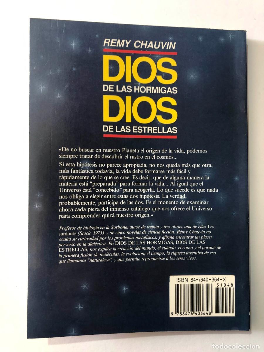 Libros de segunda mano: DIOS DE LAS HORMIGAS - DIOS DE LAS ESTRELLAS / REMY CHAUVIN 1990 / SIN USAR - Foto 5