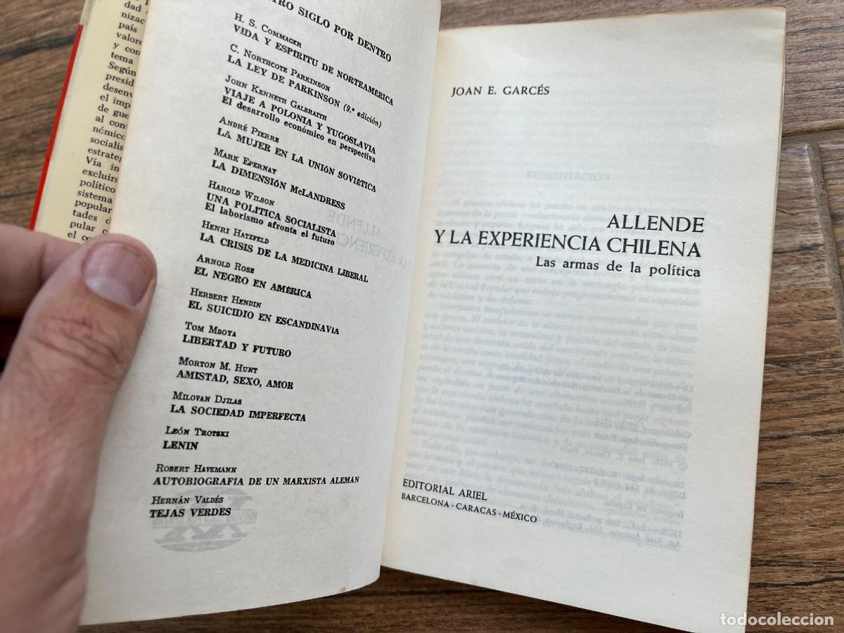 Libros de segunda mano: ALLENDE Y LA EXPERIENCIA CHILENA. - JOAN E. GARC&Eacute;S. - Foto 6