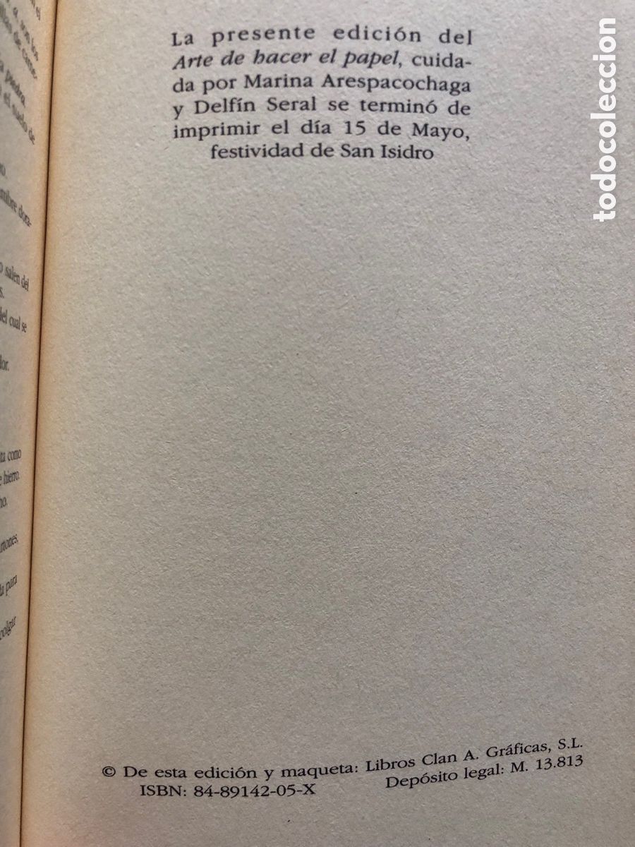 Libros de segunda mano: EL ARTE DE HACER PAPEL - Mr. DE LA LANDE - Clan - Foto 9
