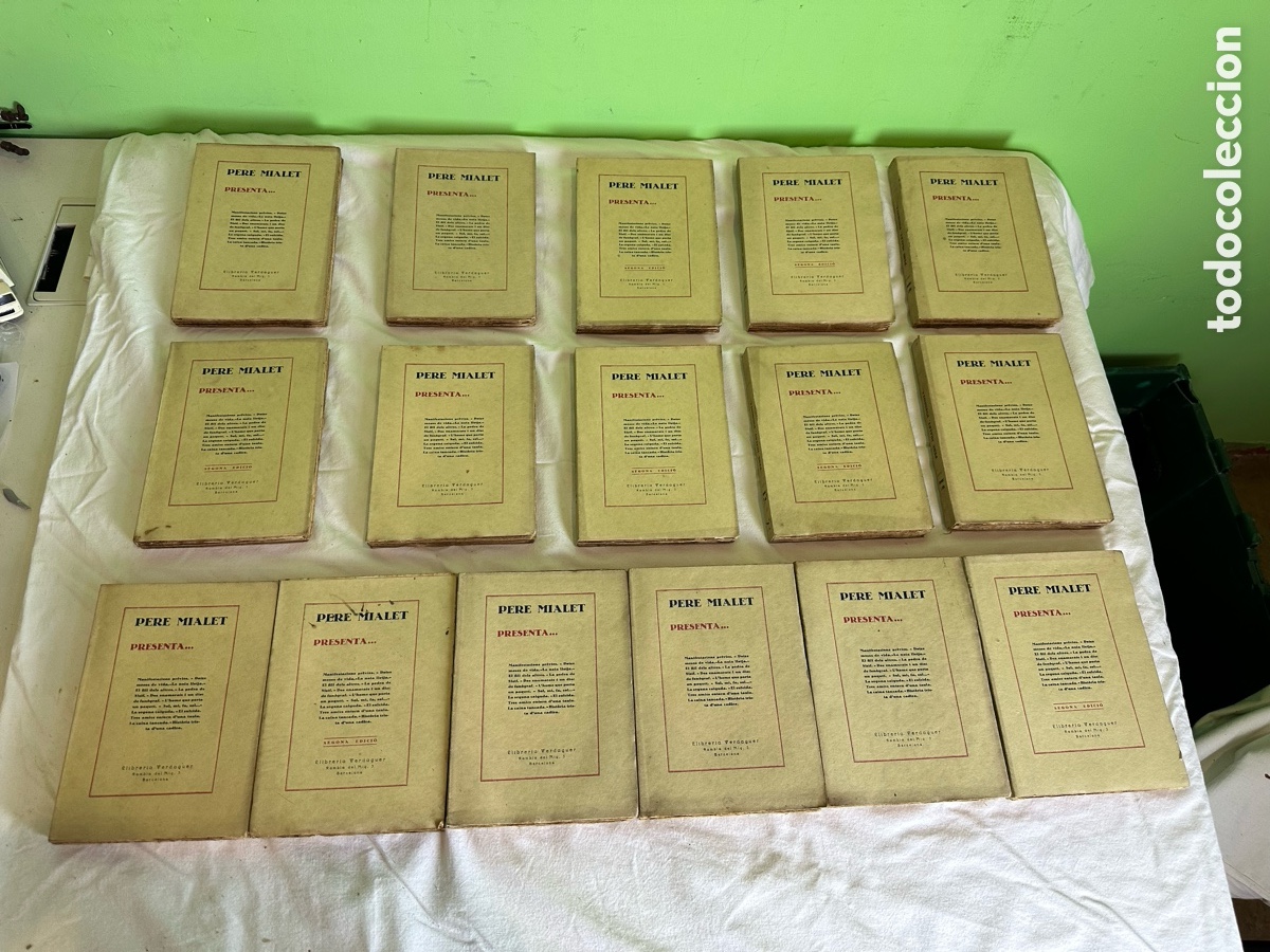 Libros de segunda mano: colecci&oacute;n de16 libros antiguos de &rdquo;PERE MIALET&rdquo; - Foto 1