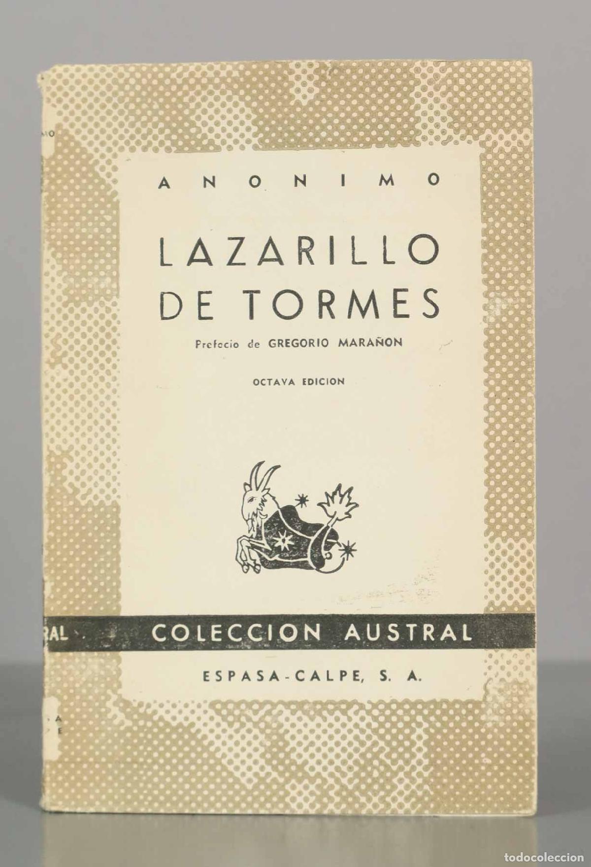 Libros de segunda mano: ANONIMO. LAZARILLO DE TORMES. AUSTRAL. - Foto 1