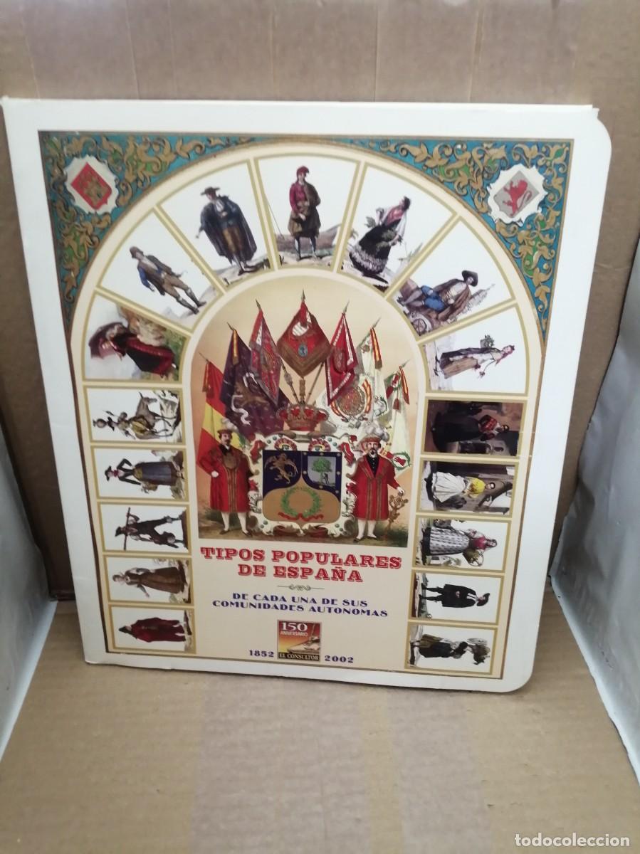 Libri di seconda mano: Tipos populares de Espa&ntilde;a: De cada una de sus Comunidades Aut&oacute;nomas (Carpeta con 17 l&aacute;minas)