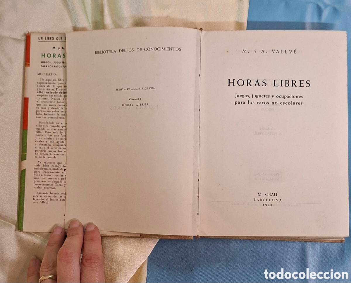 Libros de segunda mano: Libro Horas Libres M. Vallv&eacute; - Foto 3