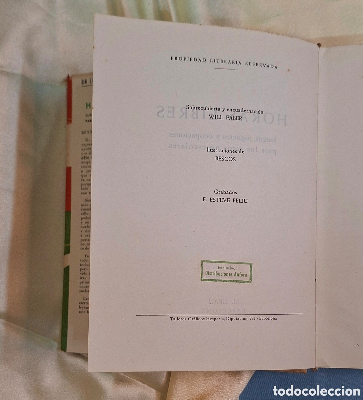 Libros de segunda mano: Libro Horas Libres M. Vallv&eacute; - Foto 5