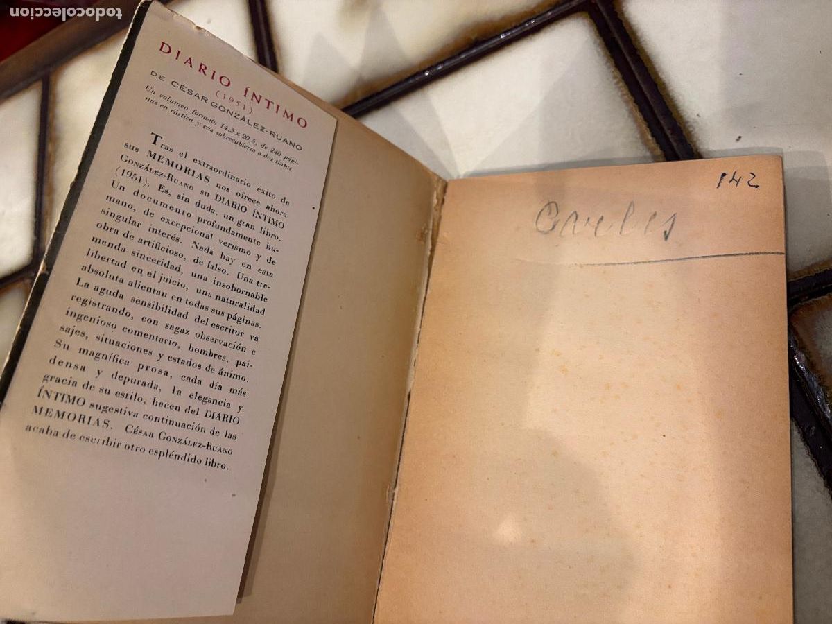Libros de segunda mano: Diario &iacute;ntimo 1951. C&eacute;sar Gonz&aacute;lez-Ruano - Foto 3
